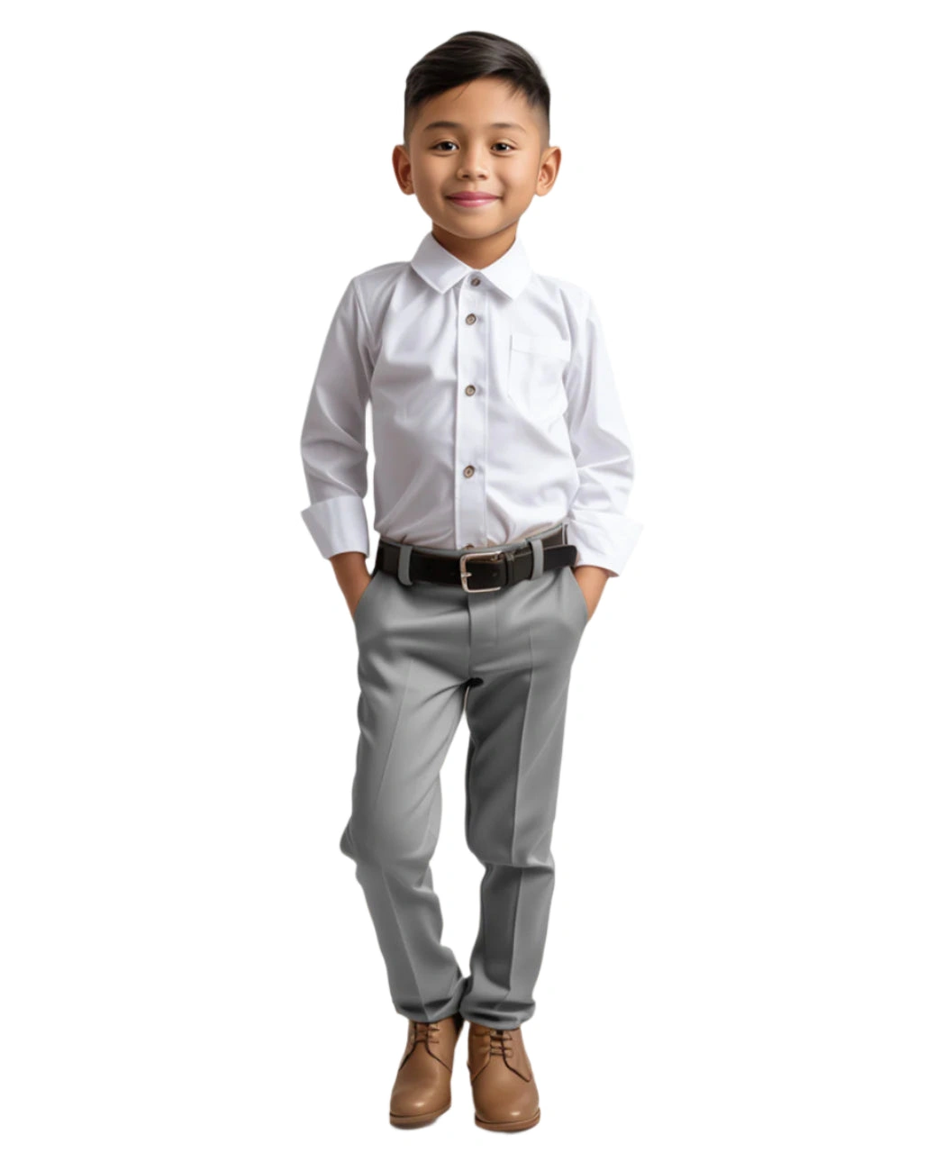 Zegarie Garçon Pantalon Séparé – Gris Clair : Élégance Assurée, Confort Absolu, Style Incomparable !